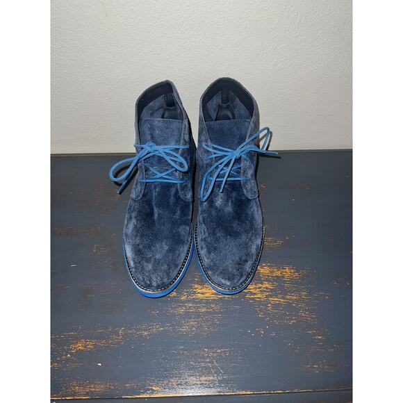 Cole Haan Lunargrand Chukka Boot Blue Suede Womens 8. - Picture 3 of 4